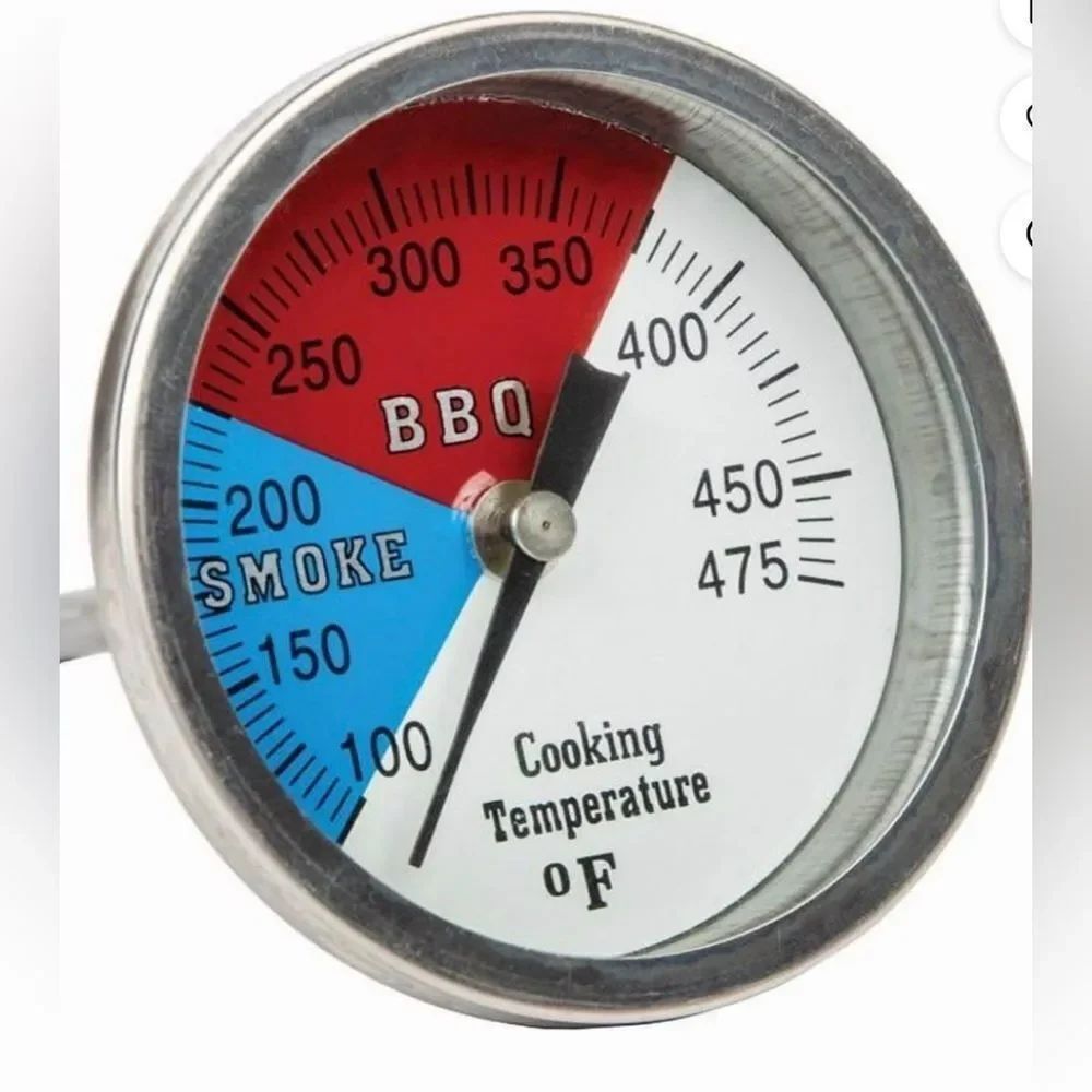 Old Smokey Replacement Grill Thermometer Temp Gauge - Analog Food Thermometer